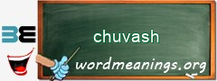 WordMeaning blackboard for chuvash
